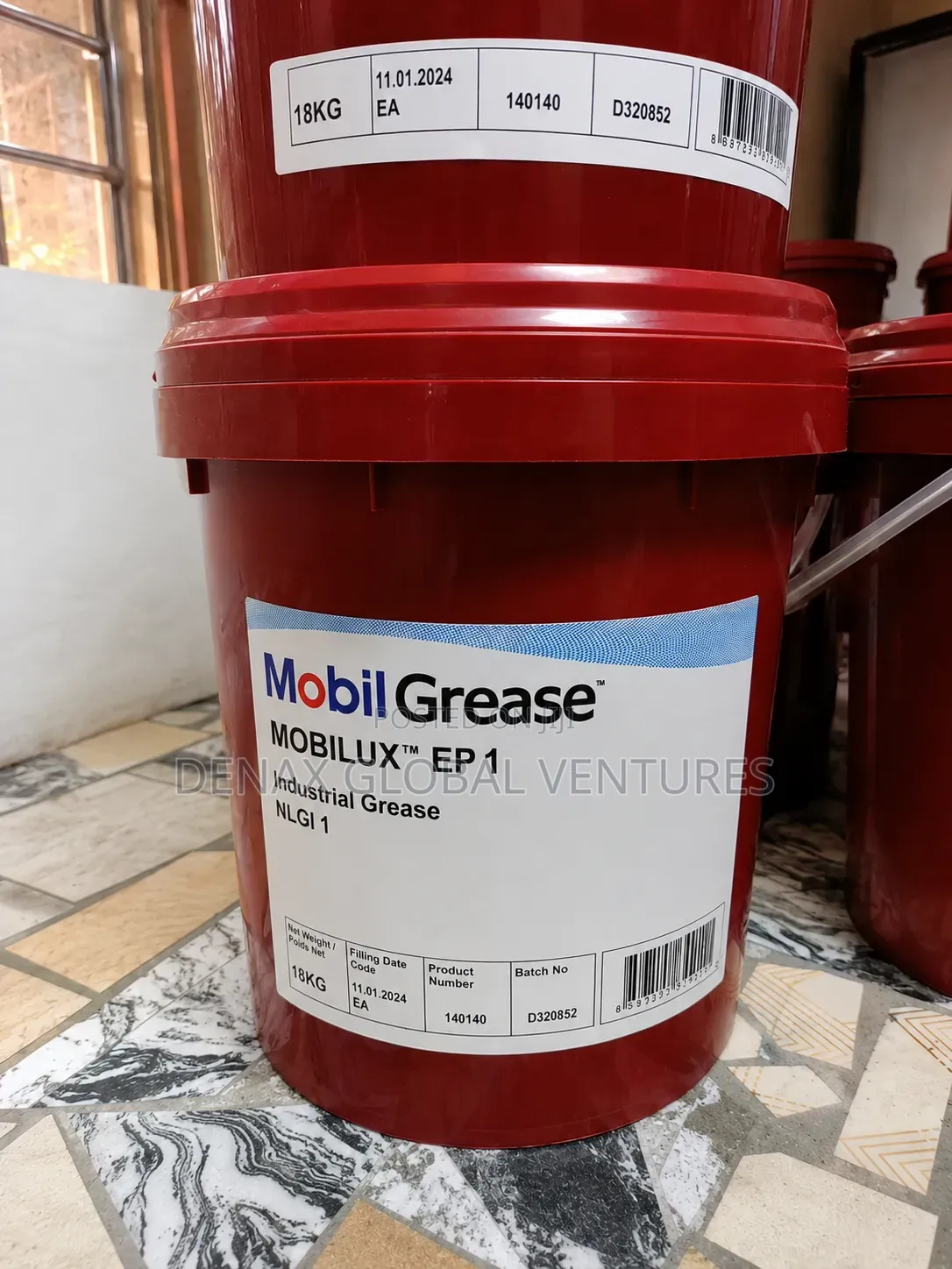 Mobil Mobilux Ep1 Industrial Grease 18kg