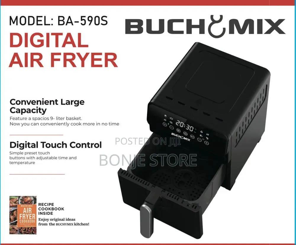 Buchymix Large Capacity 9 Liter Digital Air Fryer