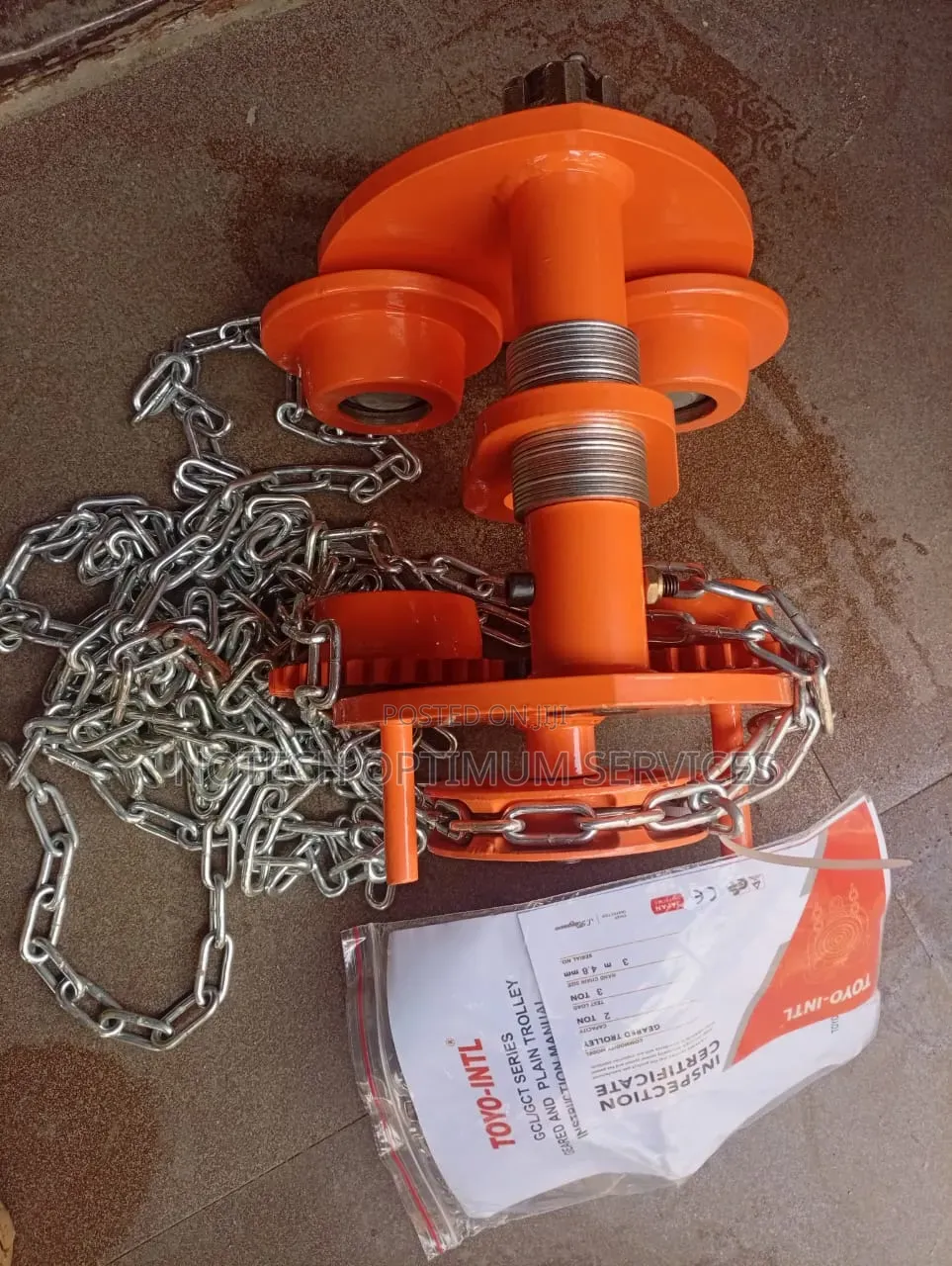 Toyo Geared Trolley 1ton