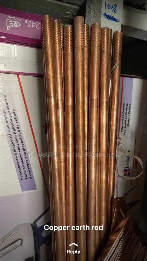 Title: Pure Copper Earthing Rod – High Quality Grounding Rod