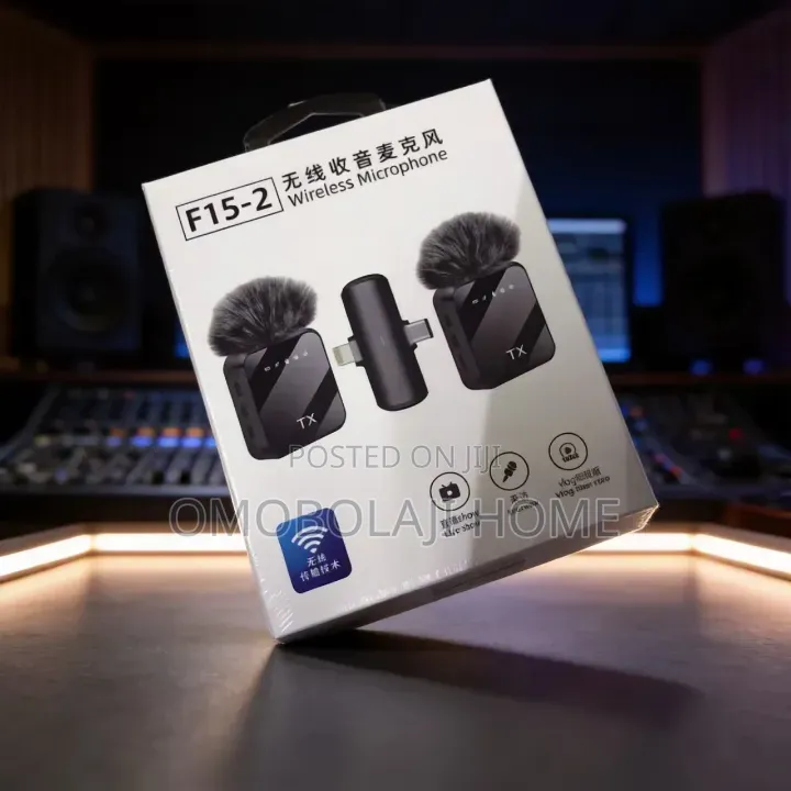 F15 -2 3 in 1 Wireless Microphone With Noise Cancellation