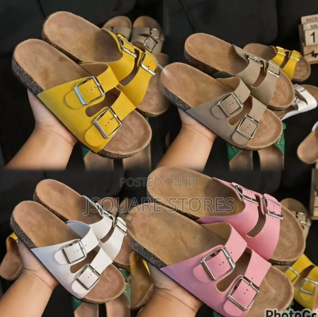 Birkenstock Available in Colours White, Pink, Brown, Yellow and Black