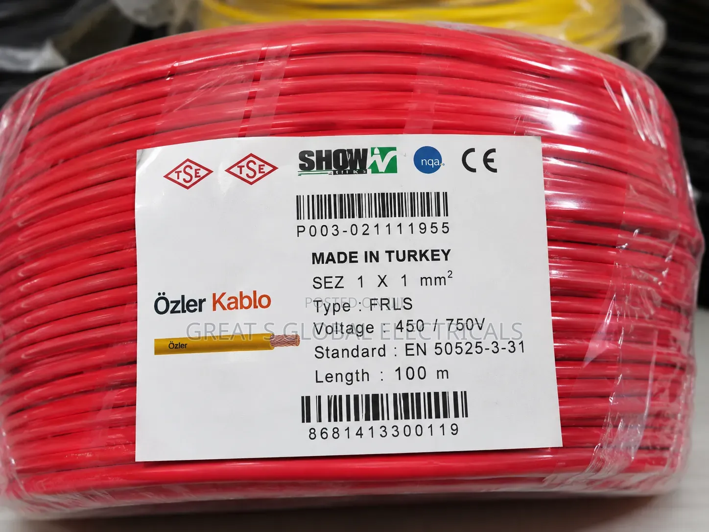 Özler Kablo 1mm2 Single Core Flexible Cable – 100 Meters