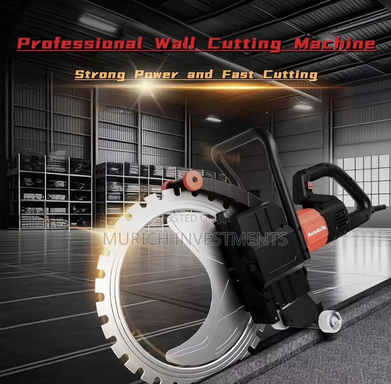 Concrete Ring Saw – Wet Electric Wall Cutting Machine With Water-Fed
