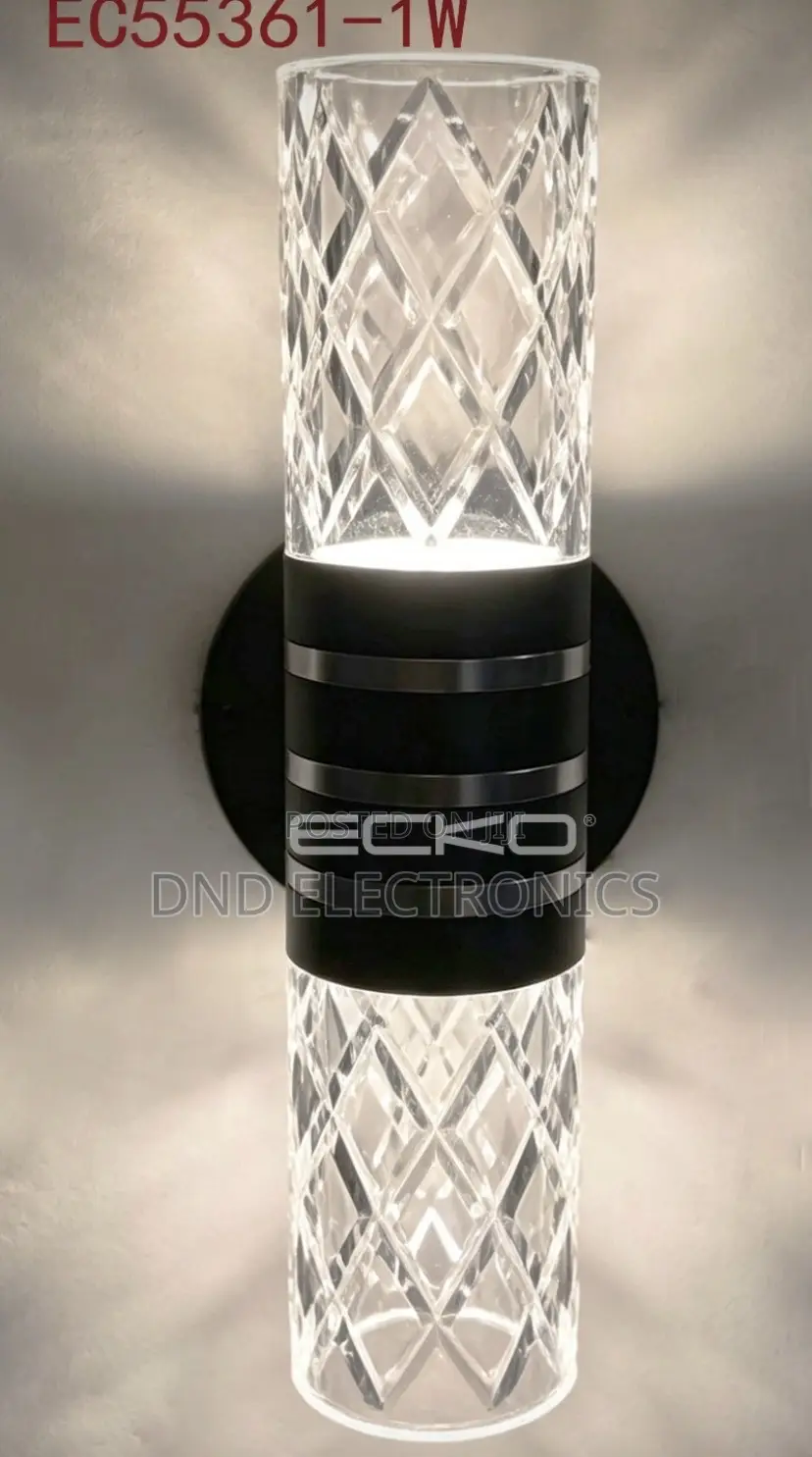Ecko Ec55361-1w Modern Crystal Wall Light 