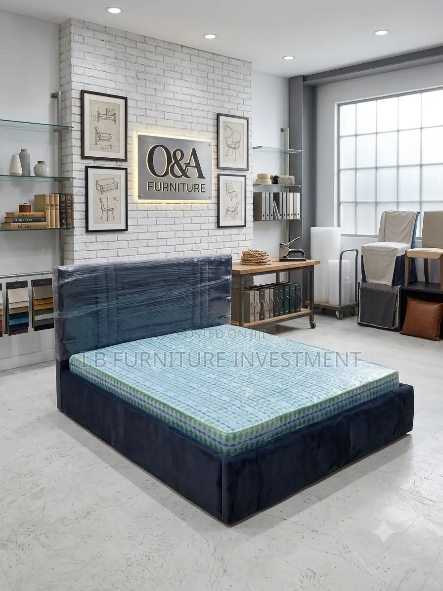 6 by 6 Bedframe and Mattress