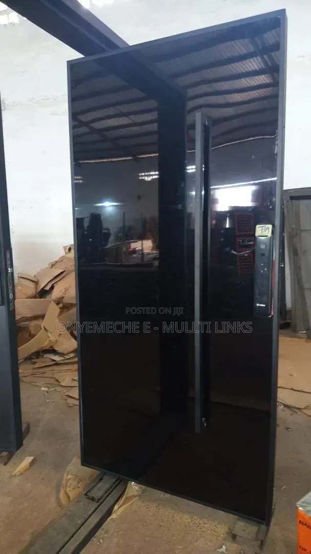 Turkish Security Pivot Door With Black Glossy Finish Digital Lock