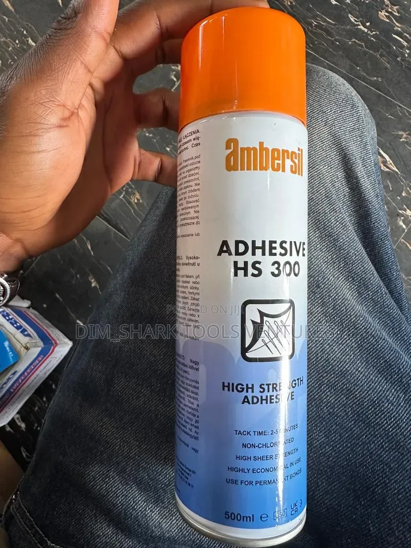 500ml Aerosol Can of Ambersil Hs 300 High Strength Adhesive