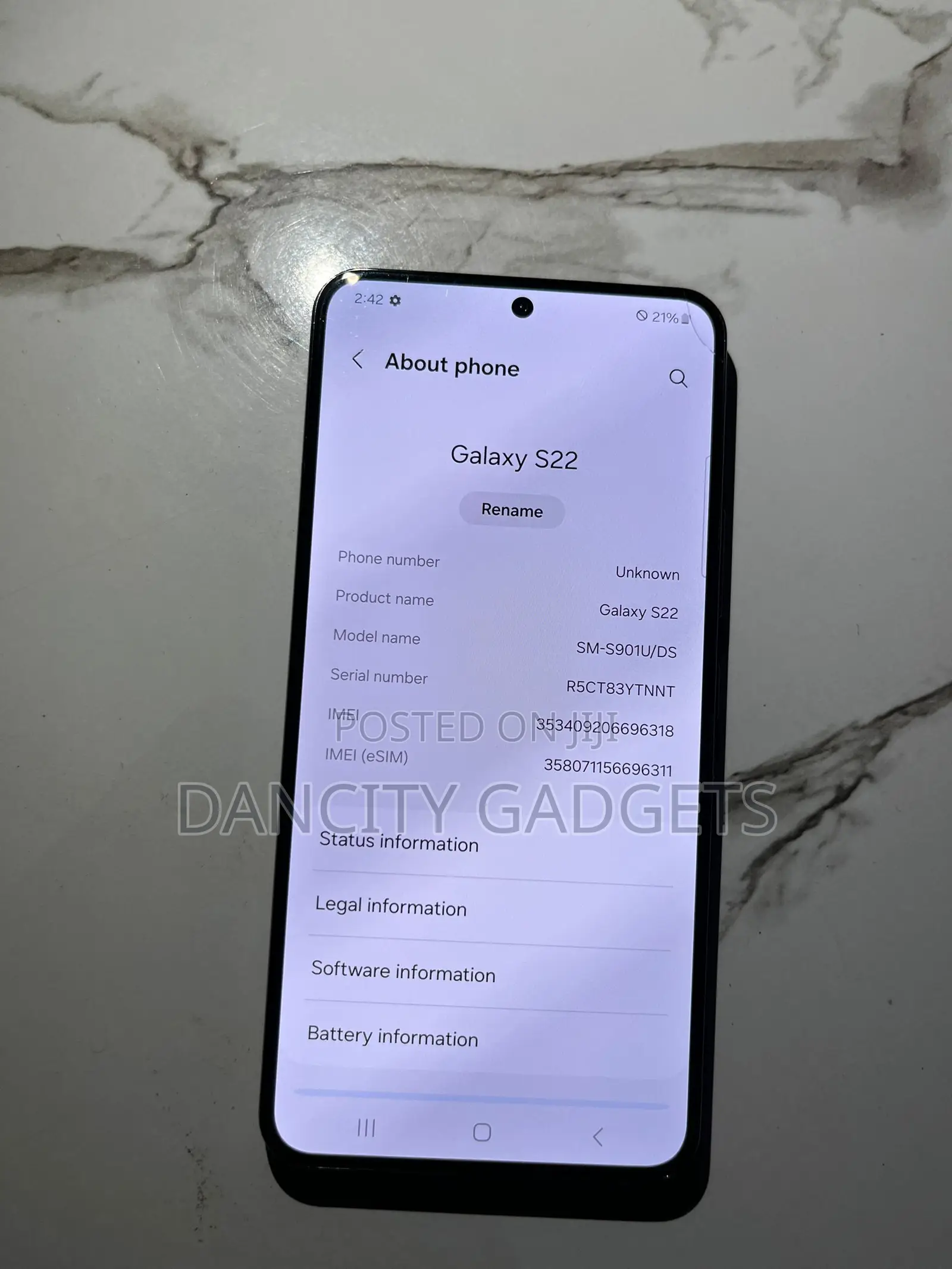 Samsung Galaxy S22 5G 256 GB Black