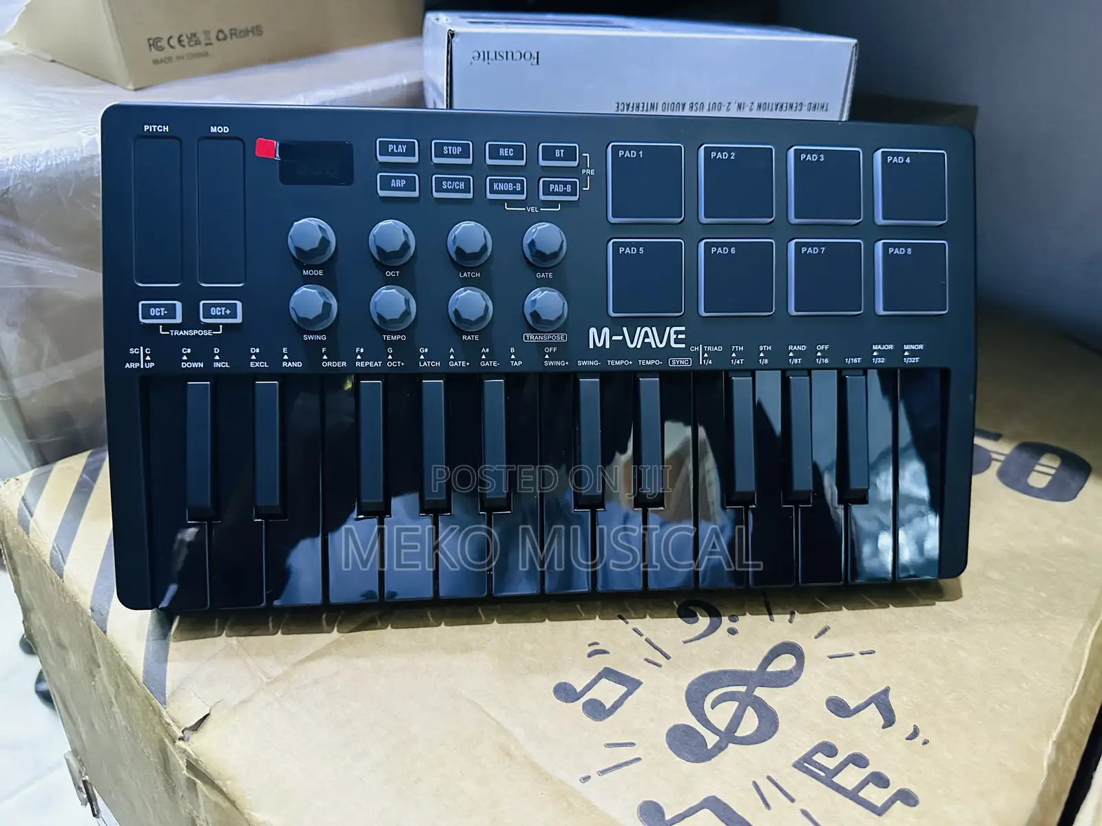 25 Keys Midi Keyboard