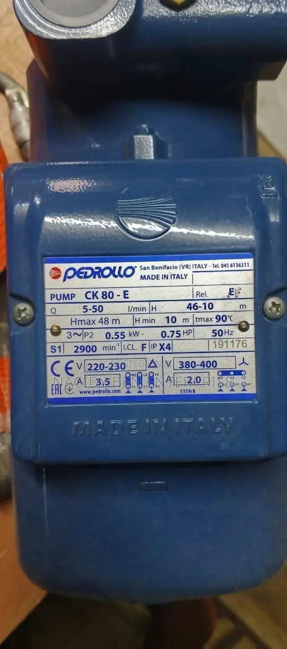 1hp Italy Pedrollo Coper Coil Pump