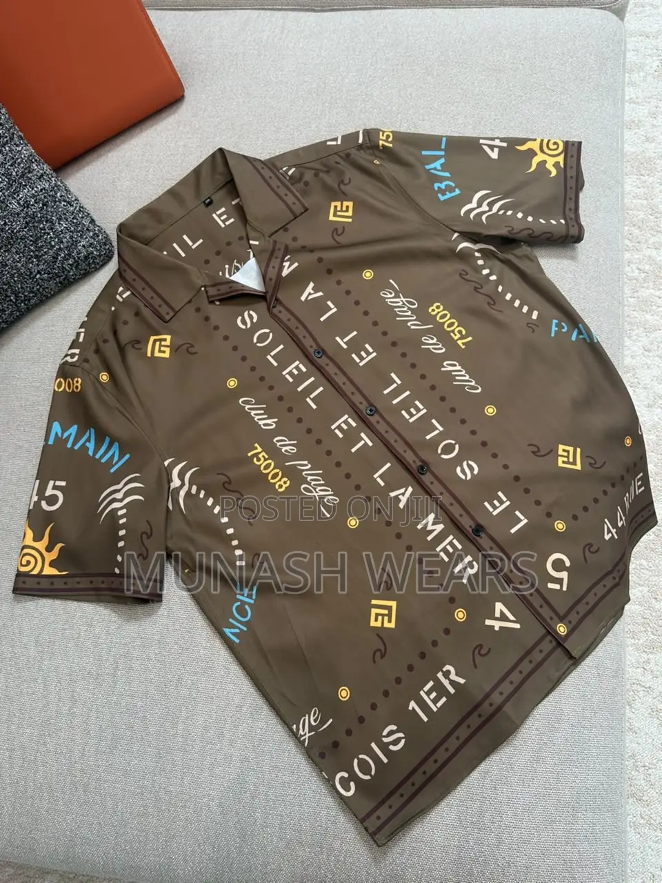 Balmain Print Green Shirt M-5xl