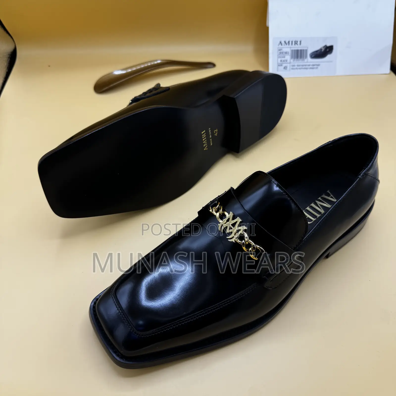 Italian Amiri Leather Shoe 40-46 Available