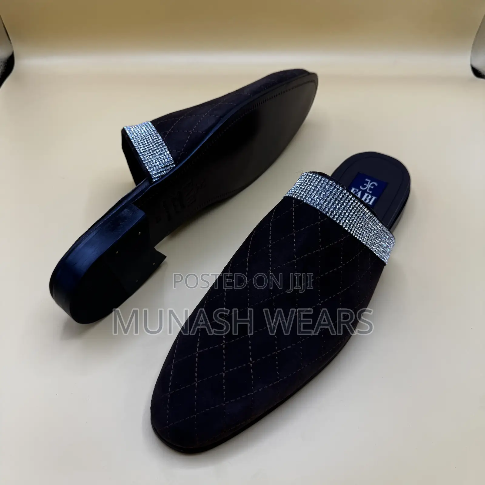 Italian Fabi Leather Half Shoe Available in Brown and Black 40-46
