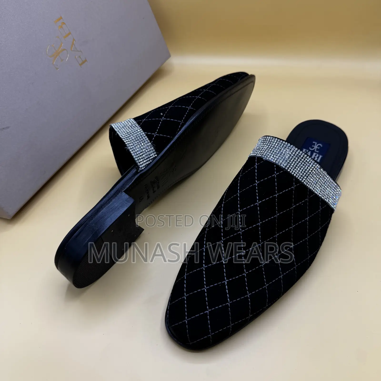 Italian Fabi Leather Half Shoe Available in Brown and Black 40-46