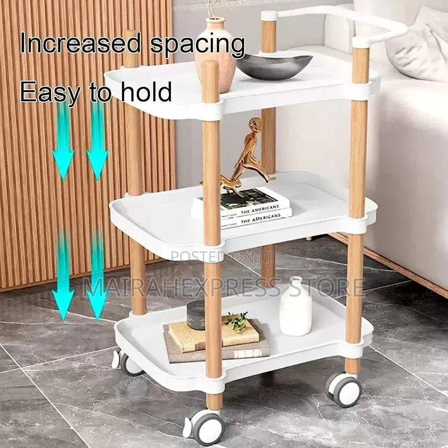 3-Tier Drinks Trolley Serving Trolley on Wheels for Wine. 2st7