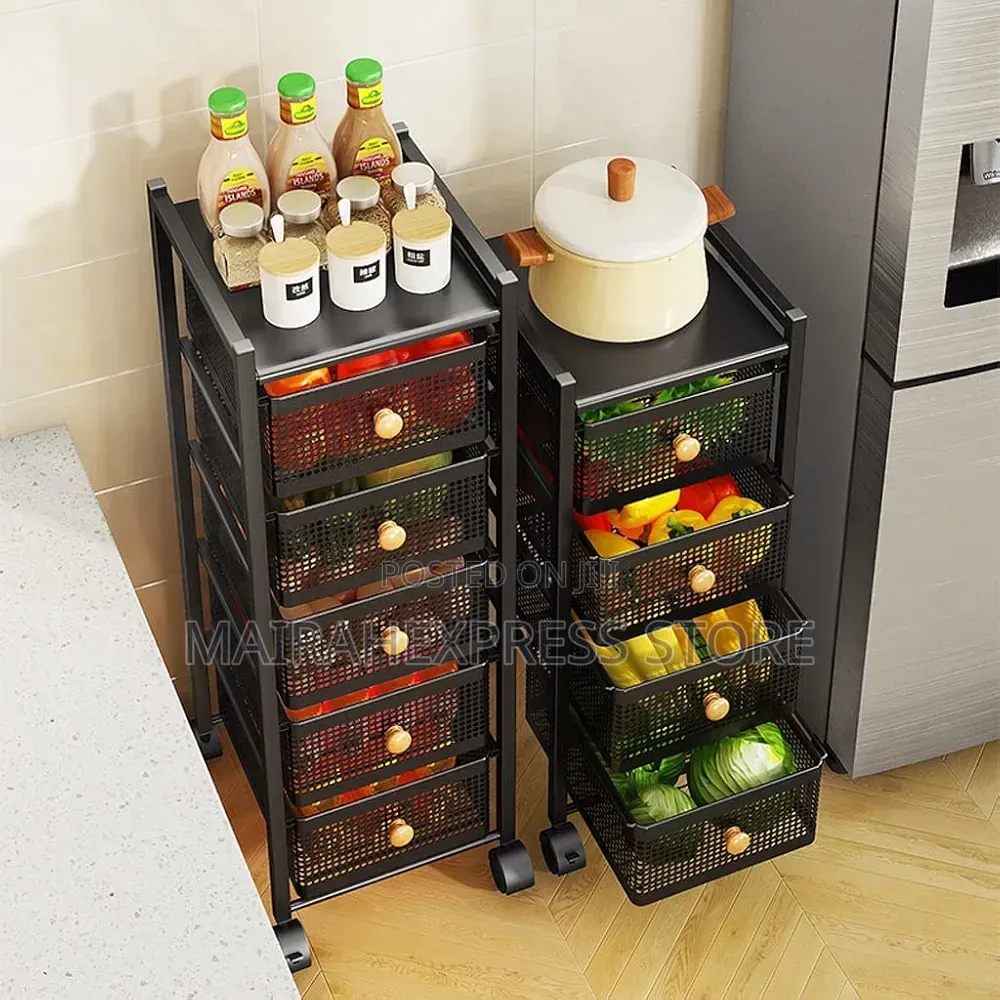 Kitchen Basket Floor Multi-layer Storage Racks 2st7
