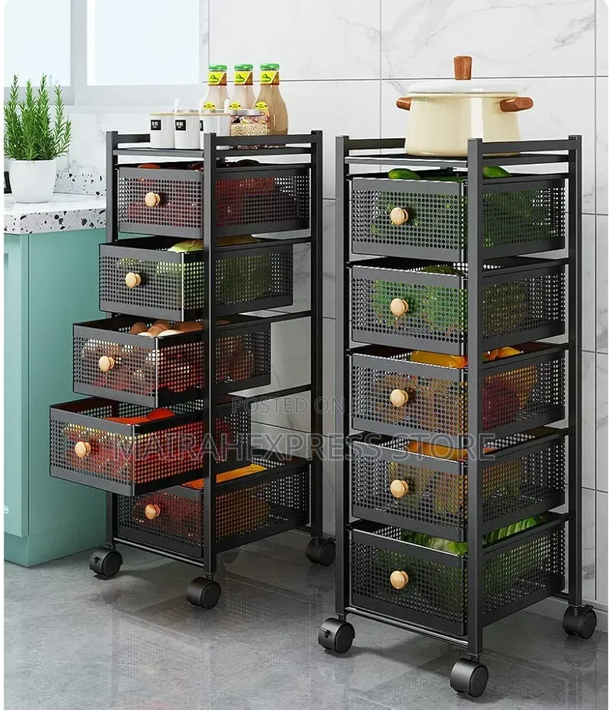 Kitchen Basket Floor Multi-layer Storage Racks 2st7