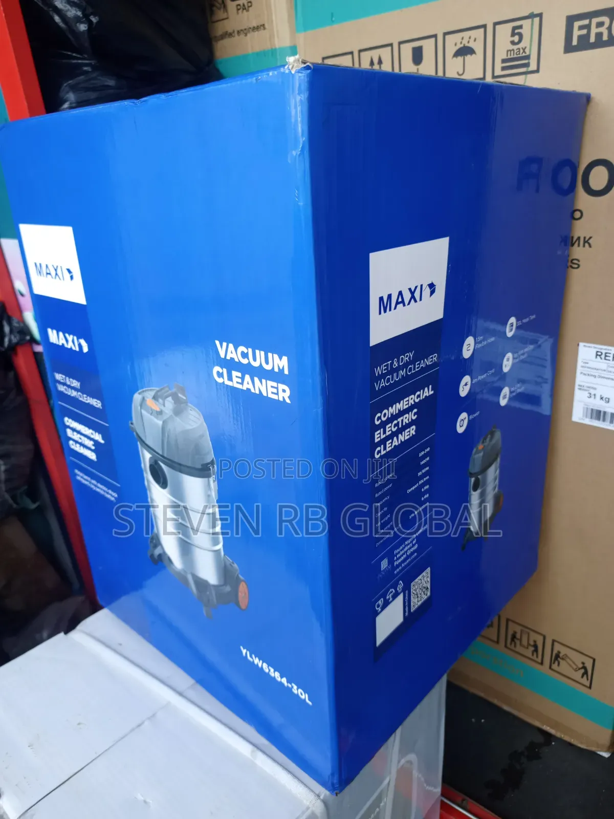 Maxi Vacuum Cleaner 1400w 30l (Ylw6364-30l) Wet Dry
