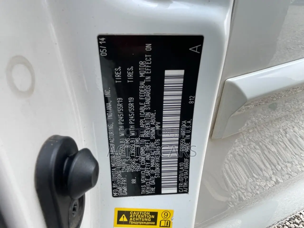 Toyota Highlander 2014 White