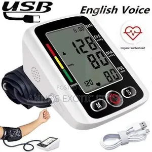 Digital Automatic Upper Arm Blood Pressure Monitor With LCD Display