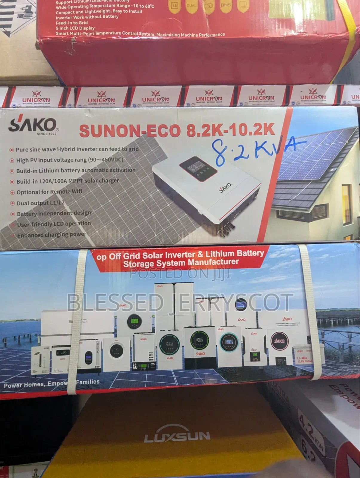 Sako 8.2kva 48v Hybrid Solar Inverters Available in Stock.
