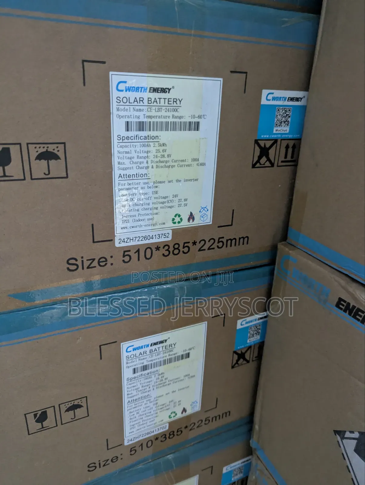 Cworth Energy 2.5kwh 24v Lithium Ion Solar Inverter Batteries in Stock