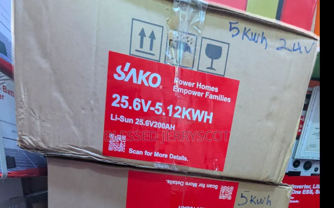 Sako 5kwh 24v Lithium Ion Solar Inverter Batteries Available in Stock