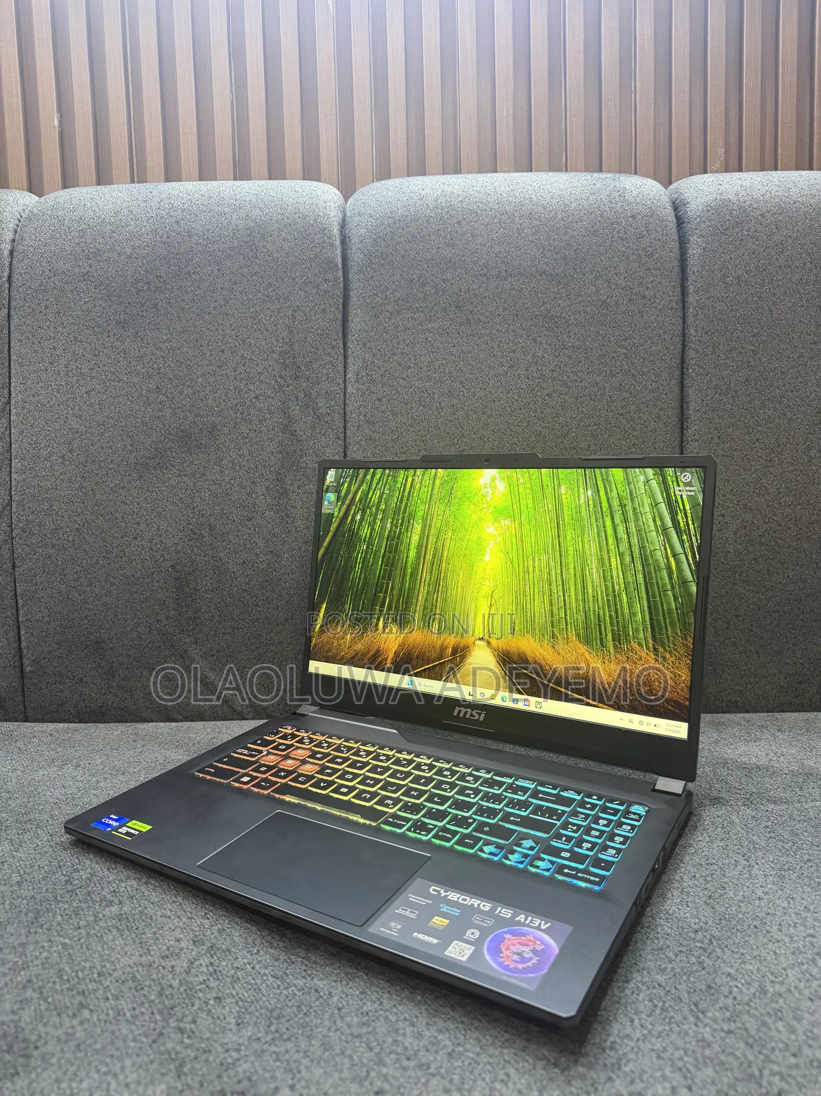 Laptop MSI Cyborg 15 16GB Intel Core i7 SSD 512GB