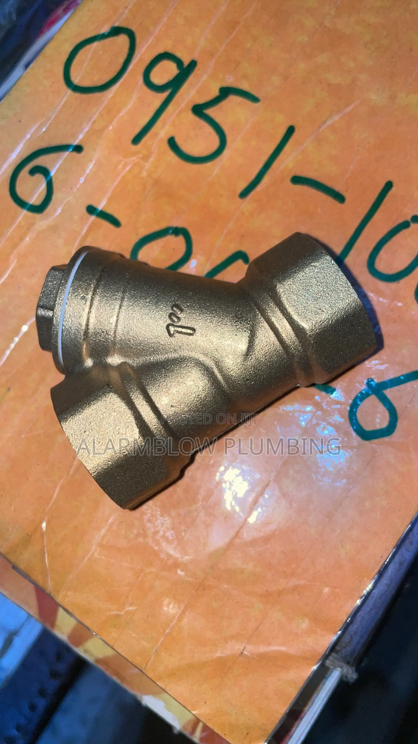 3/4” Dn20 Pn16 Brass Y-Strainer Valve to Filter Debris From Piping Sys