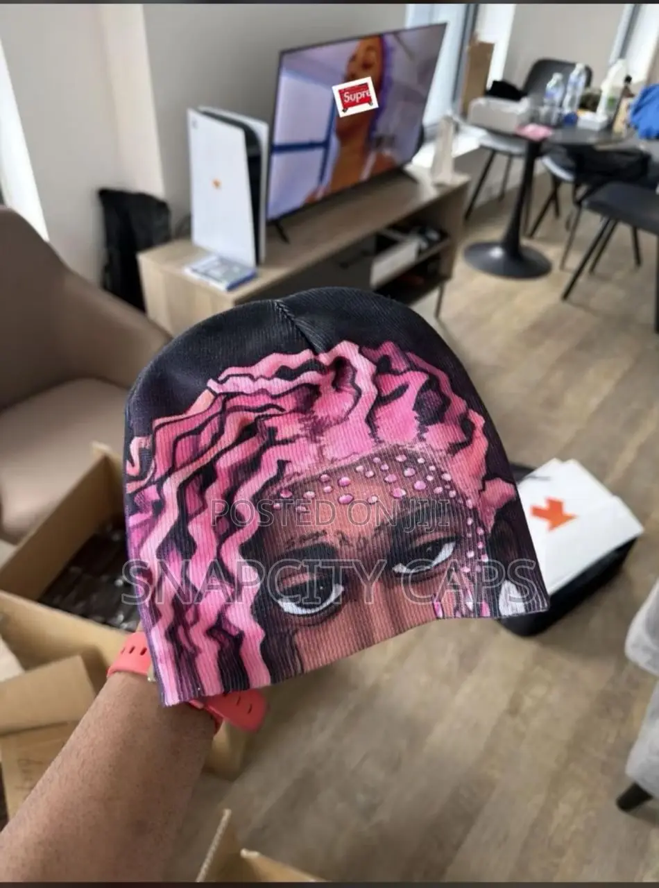Y2k Pink Graphic Beanie – Bold Streetwear Style