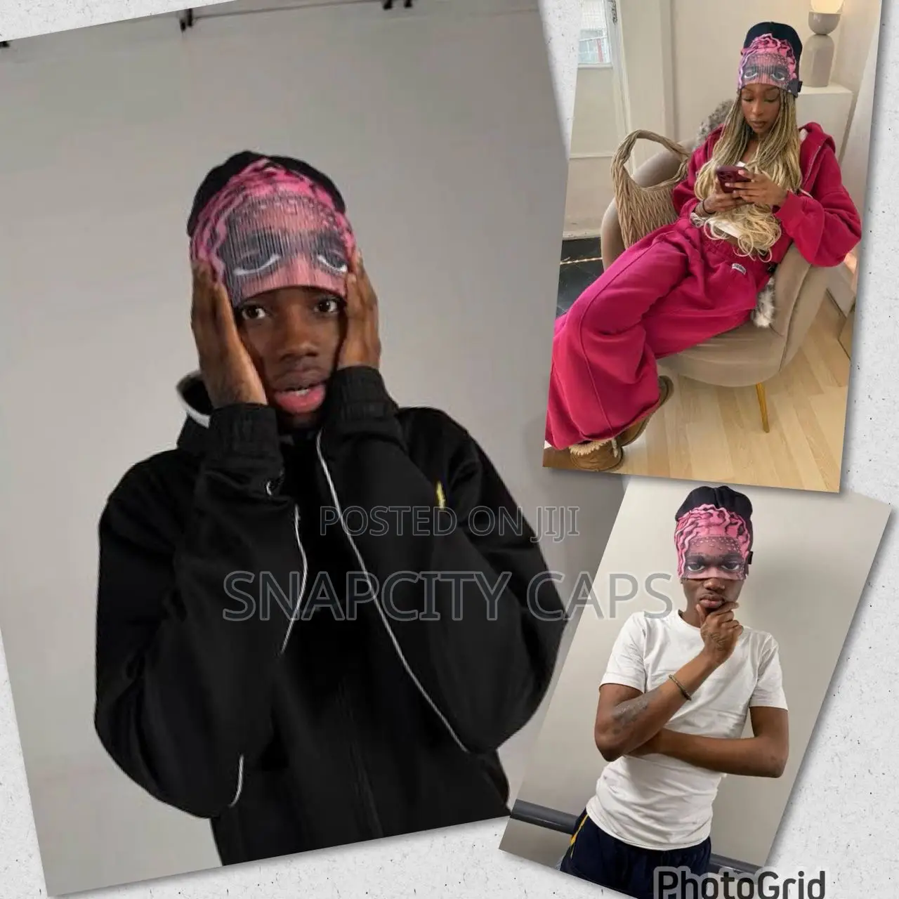 Y2k Pink Graphic Beanie – Bold Streetwear Style