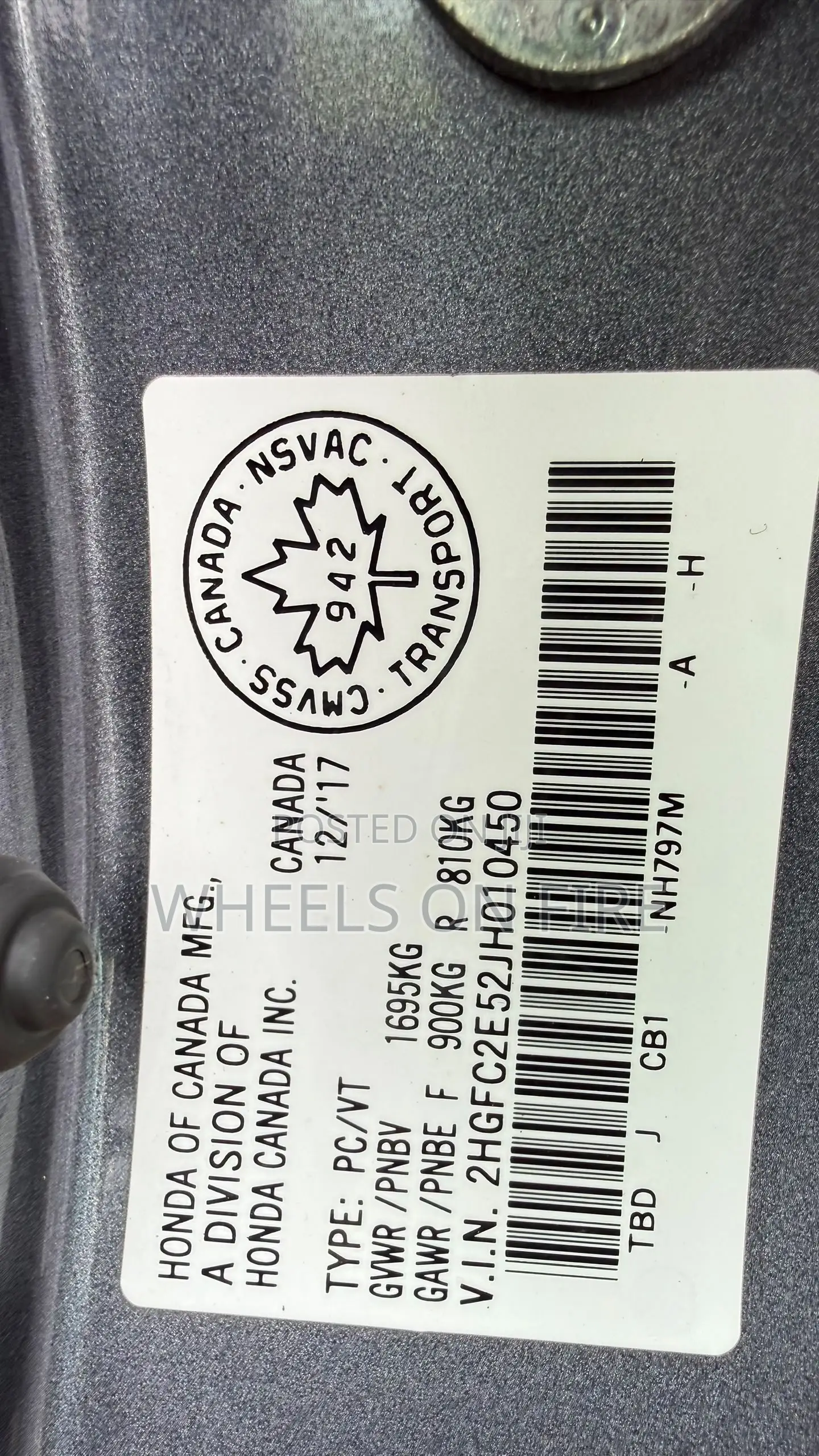 Honda Civic EX 4dr Sedan (1.5L 4cyl) 2016 Gray