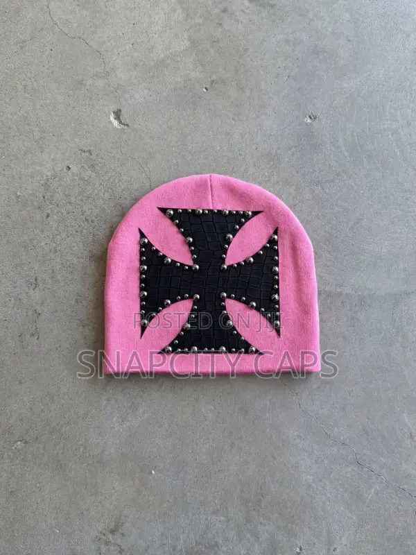 Y2k Chrome Heart Stone-Studded Beanie