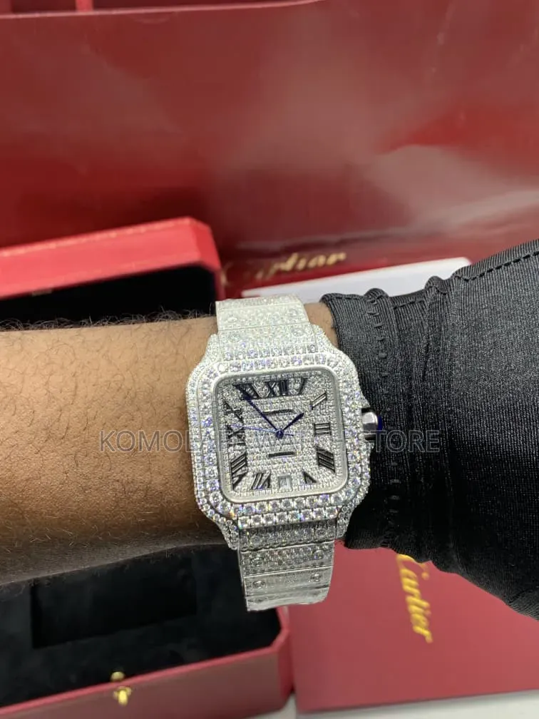 *Cartier Full Stone * (Zirconia Stone) Automatic
