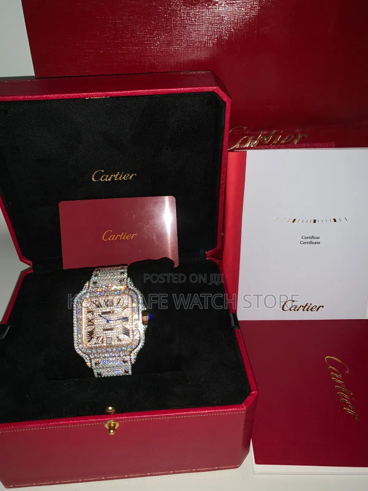 *Cartier Full Stone * (Zirconia Stone) Automatic