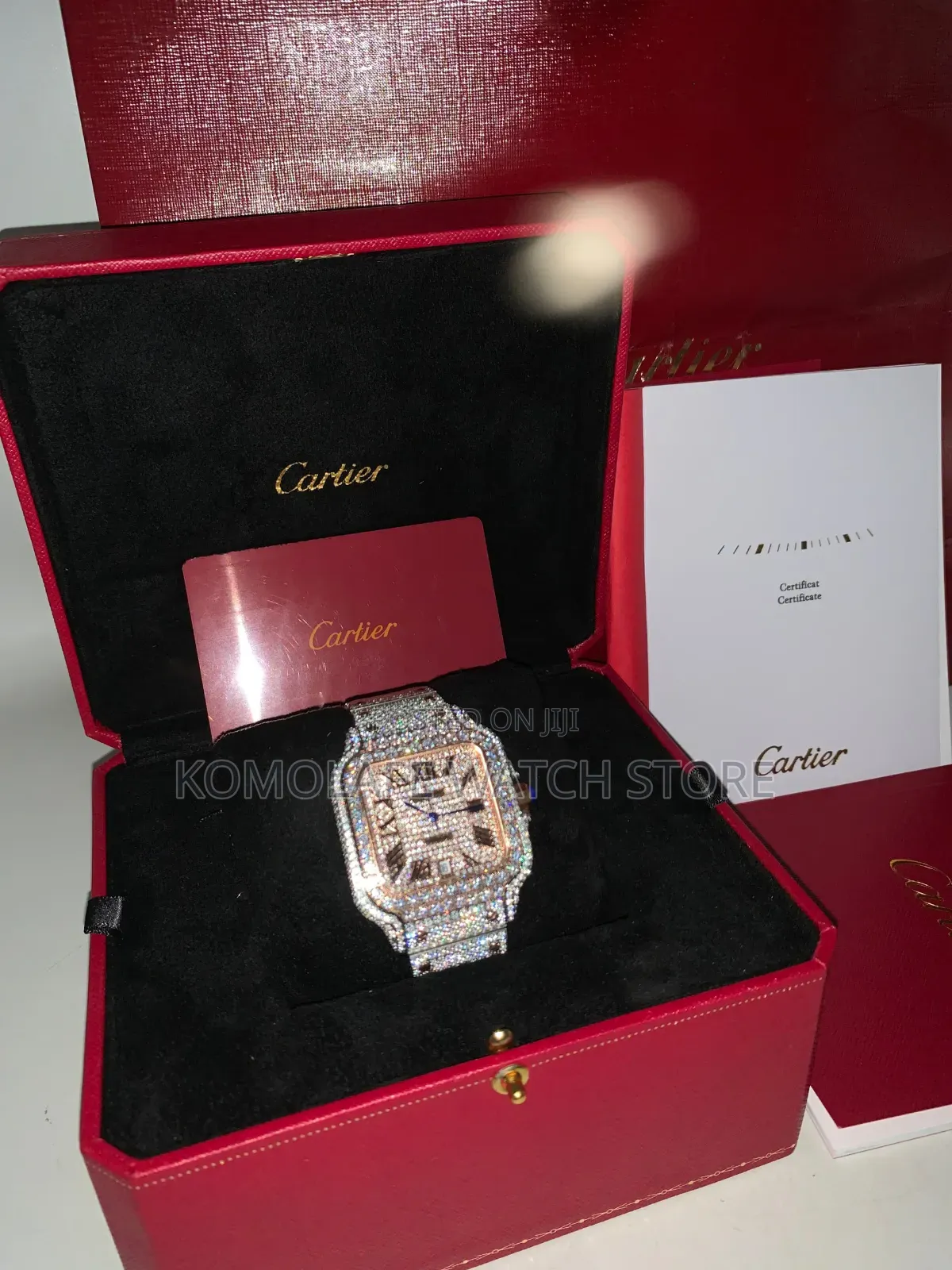*Cartier Full Stone * (Zirconia Stone) Automatic