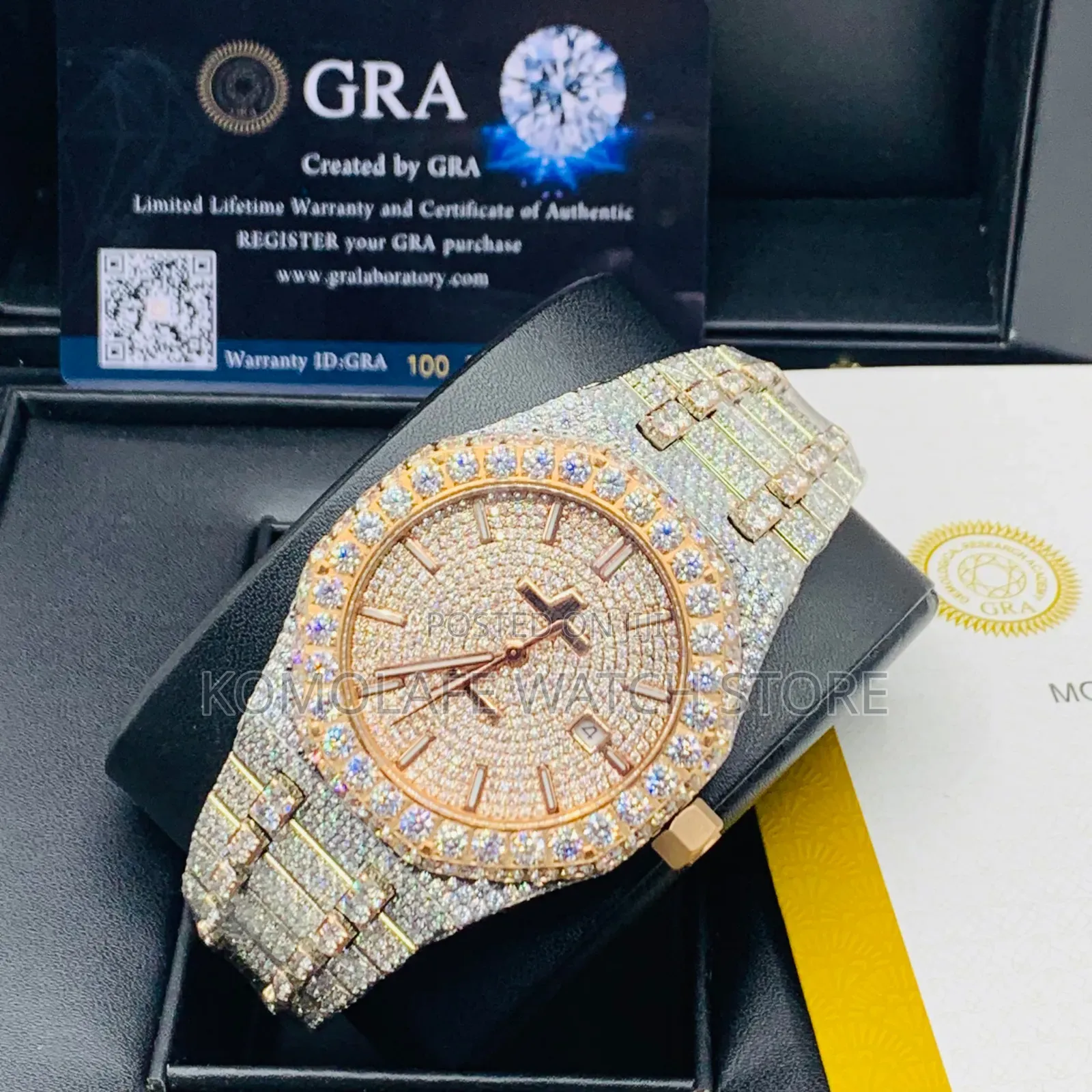 *Audemars Piguet Full Stone * (Zirconia Stone) Automotic