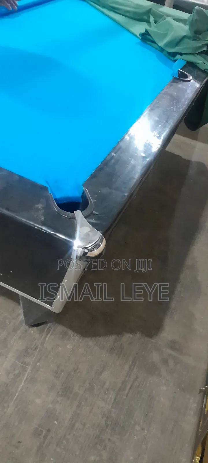 Blue Marble Snooker Board