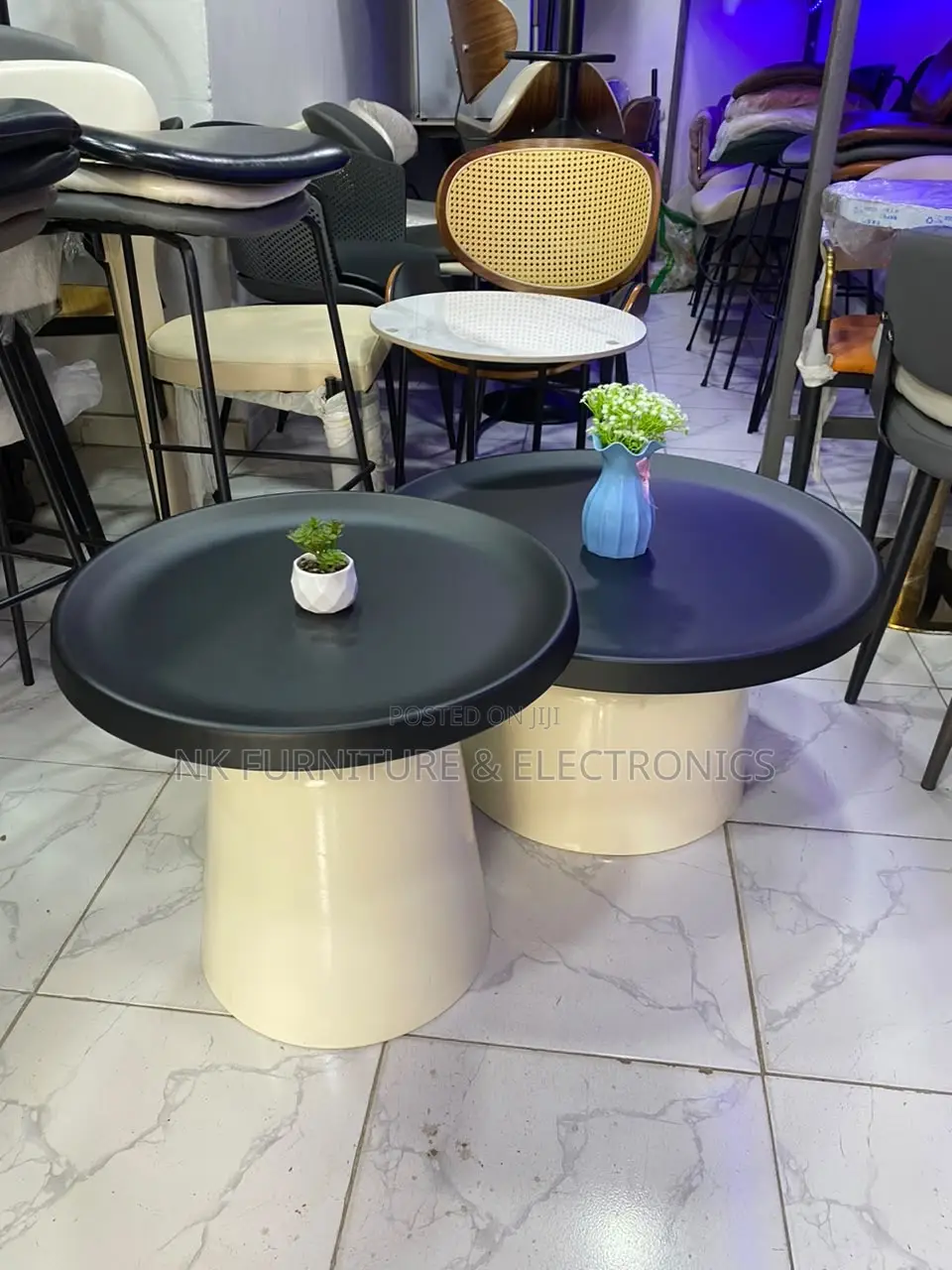 Two in One Metal Center Table