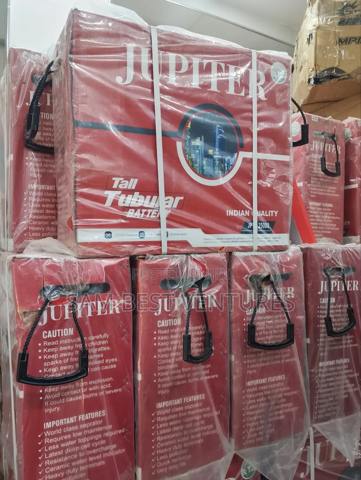 250ah 12v Jupiter Solar Tubular Battery