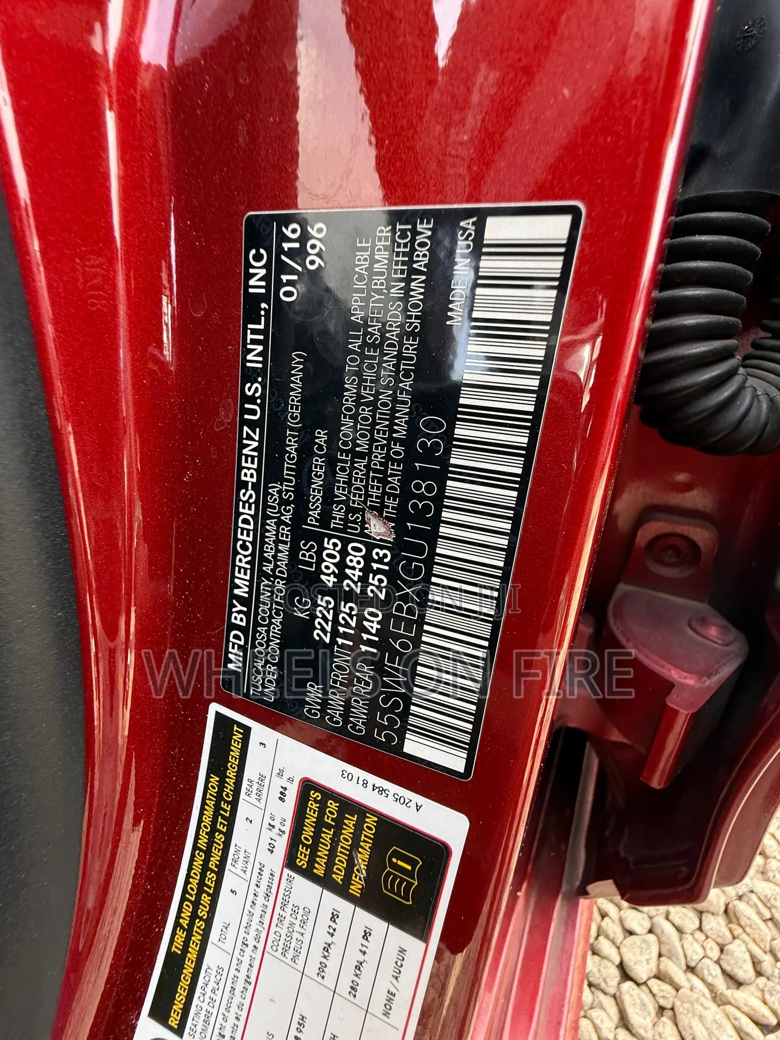 Mercedes-Benz C450 2016 Red