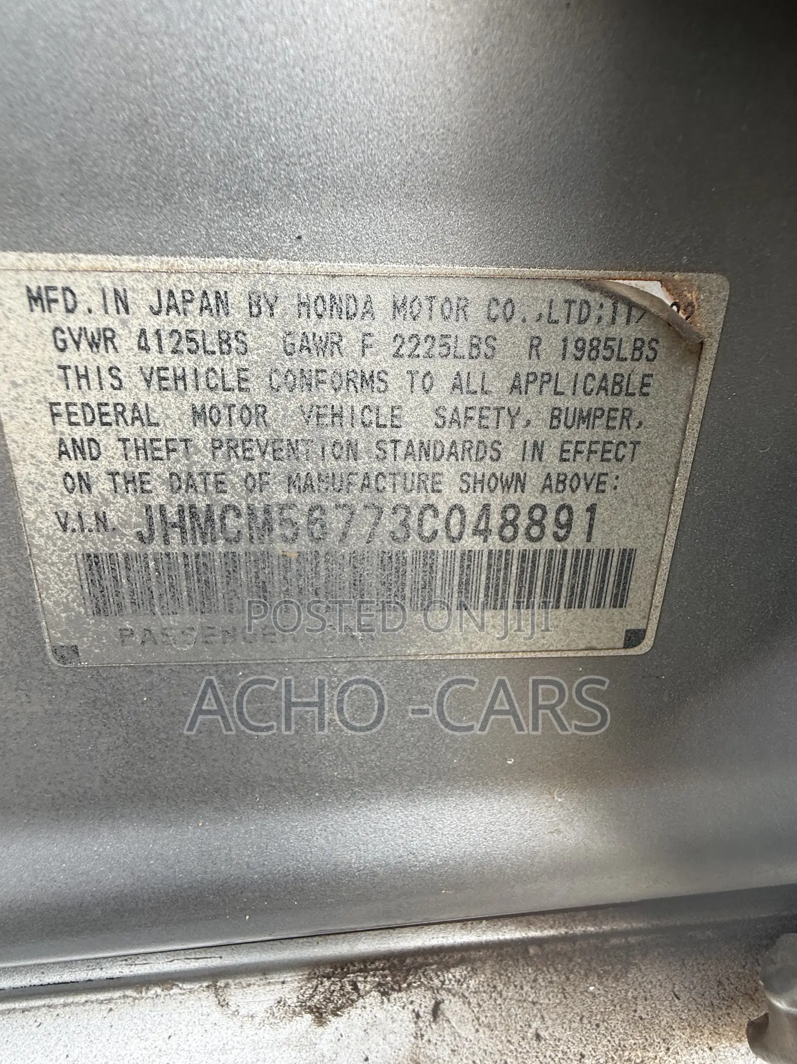 Honda Accord 2004 Silver