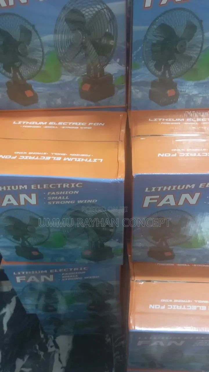 Lithium Rechargeable Fan With Double Lithium Battery