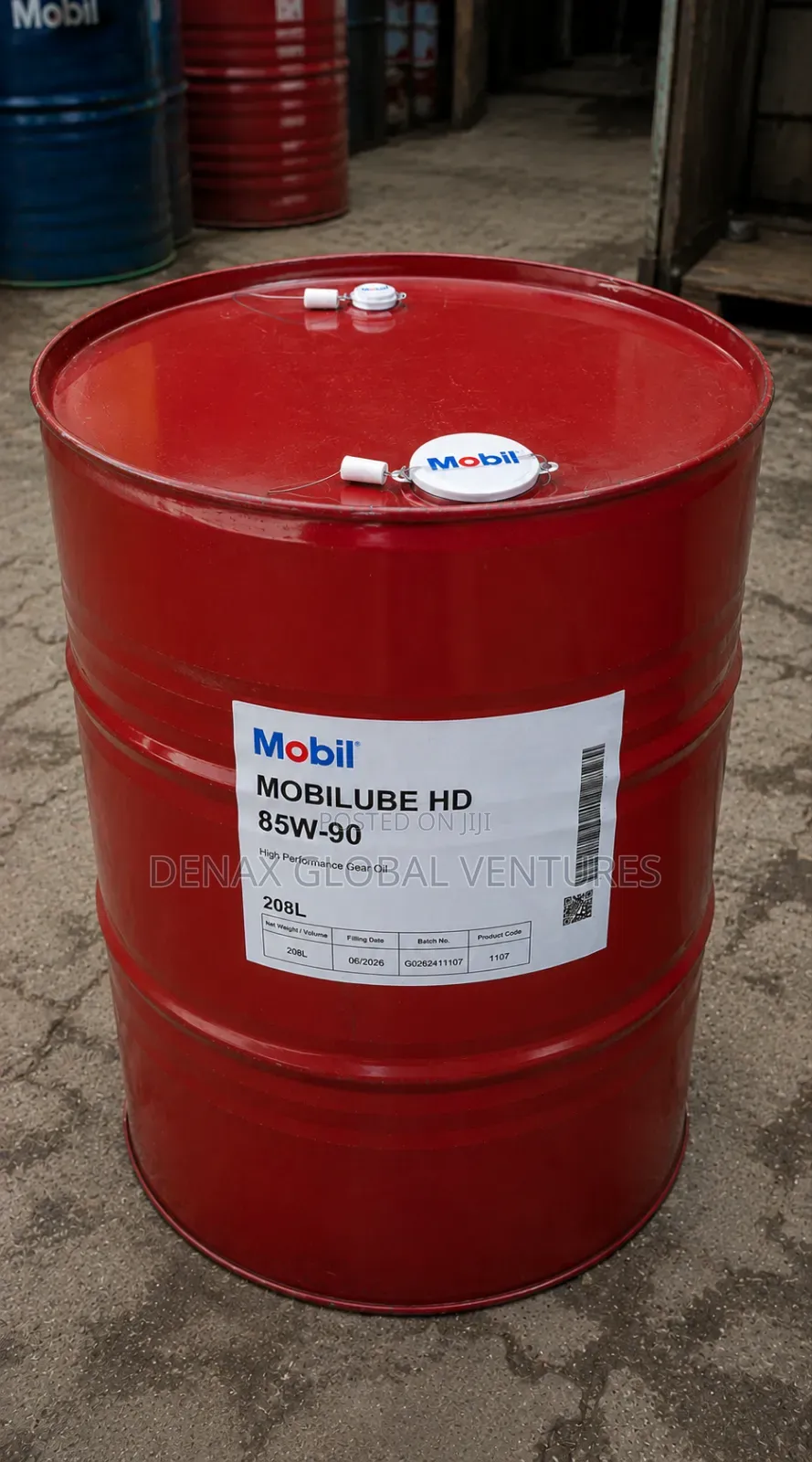 Mobil Mobilube Hd 85w-90 Gear Oil 208l