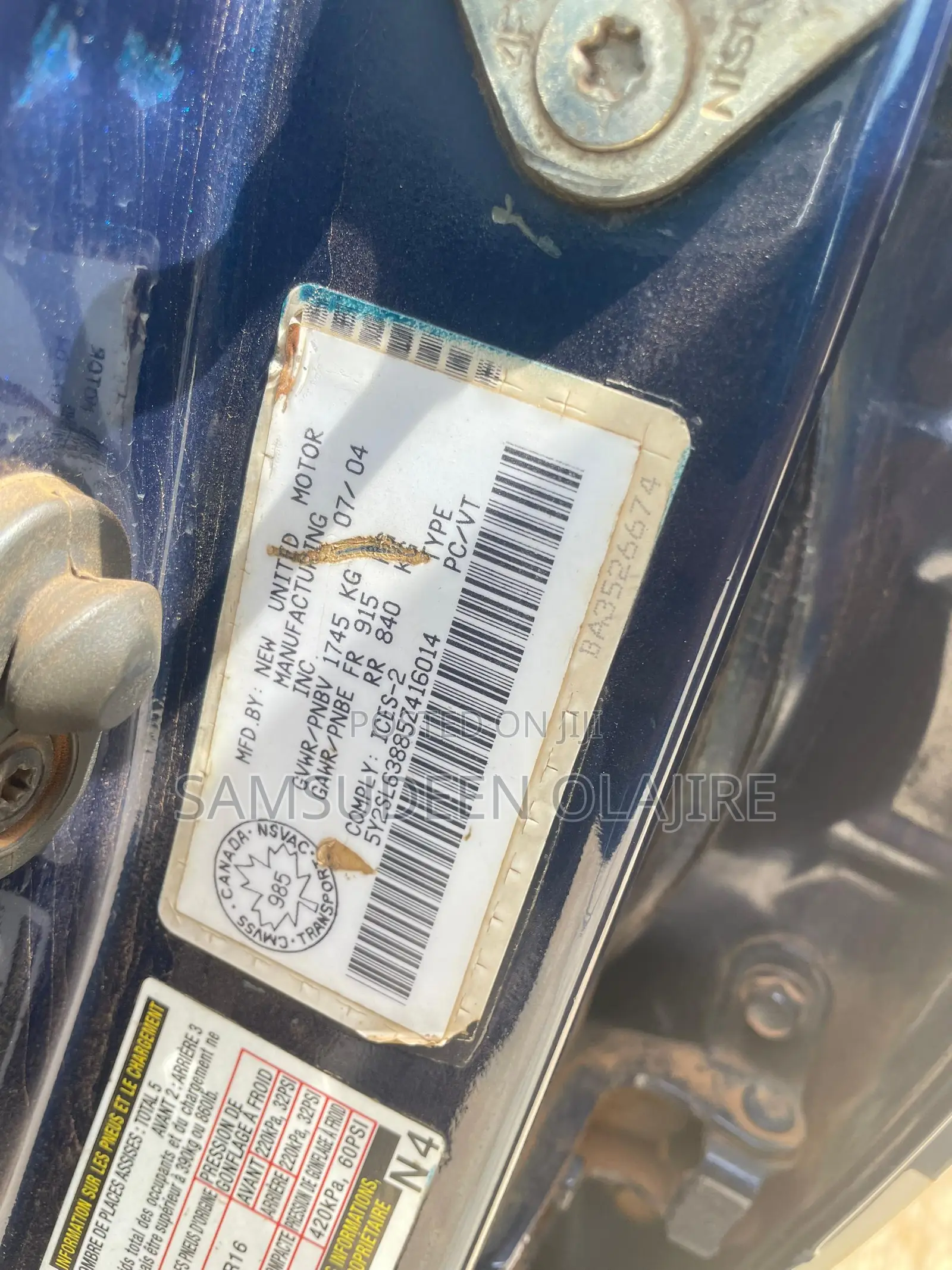 Pontiac Vibe 2005 Blue