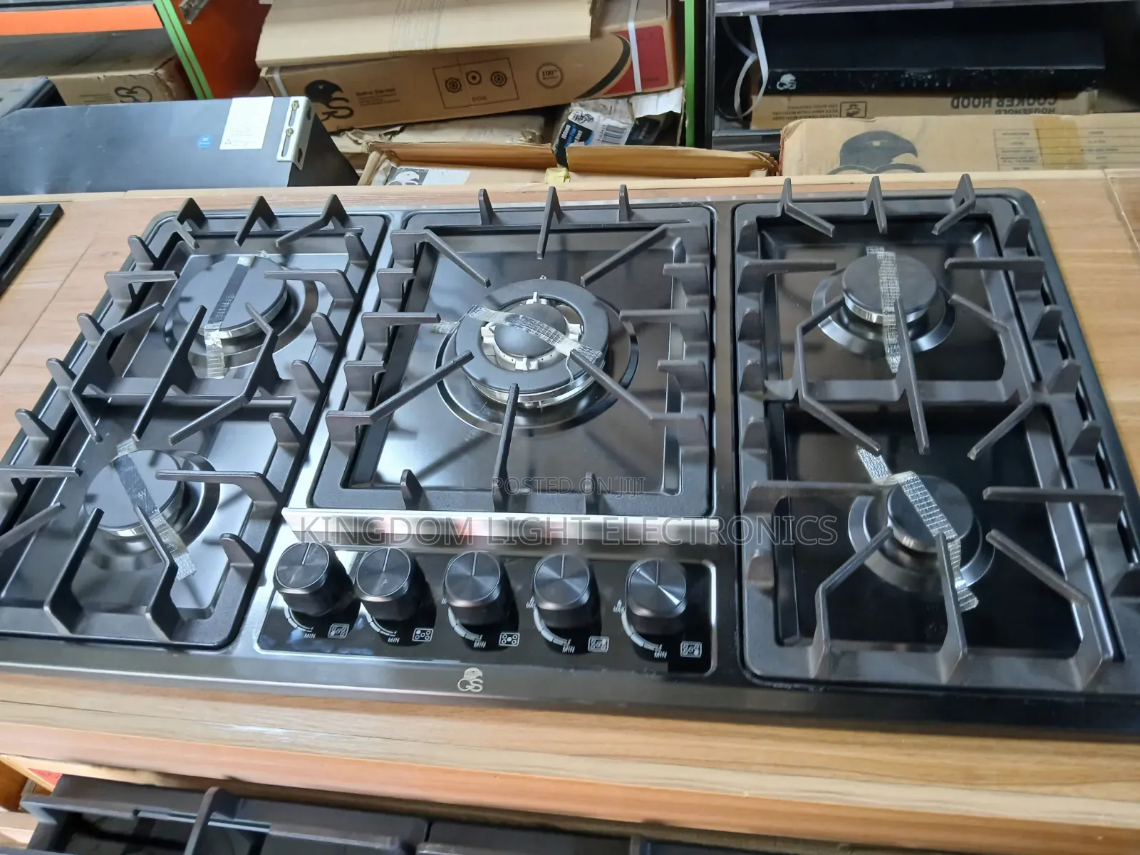 Gs Anti-Rust Stainless Steel Inbuilt 5 Burners Gas Cooker 60x90cm