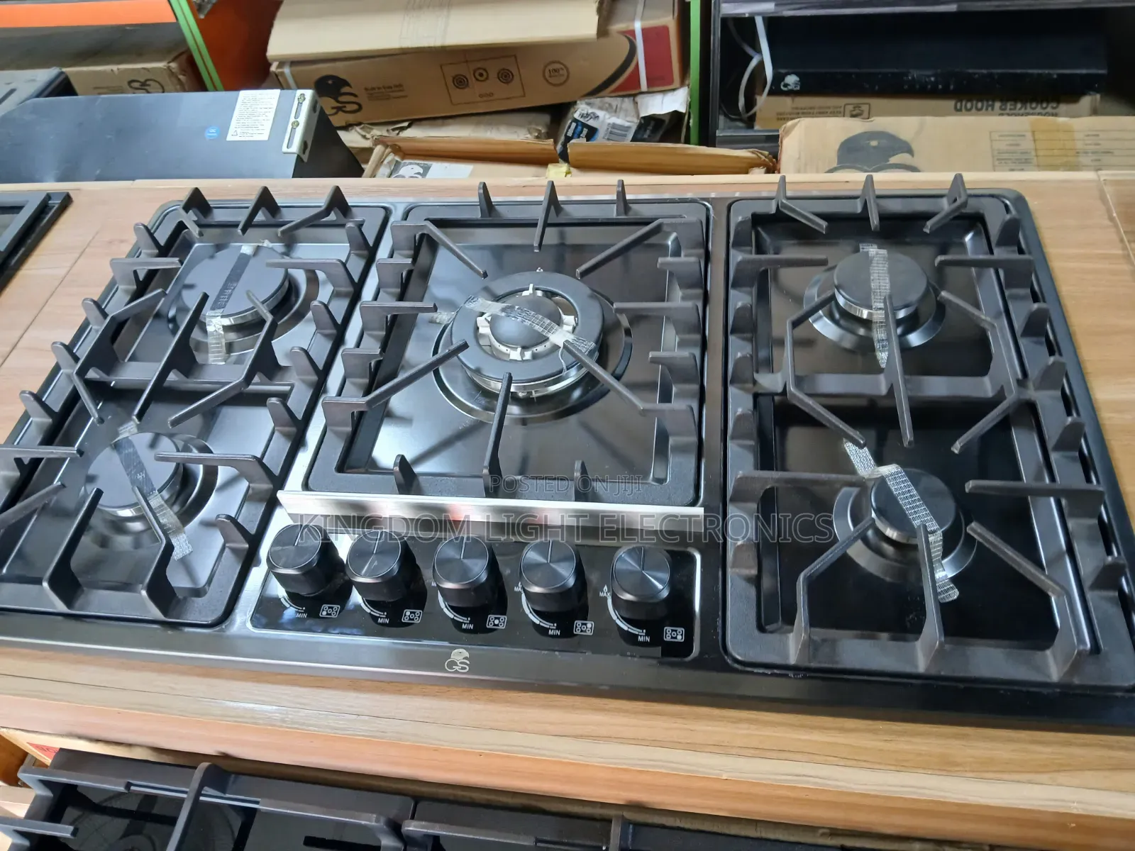Gs Anti-Rust Stainless Steel Inbuilt 5 Burners Gas Cooker 60x90cm