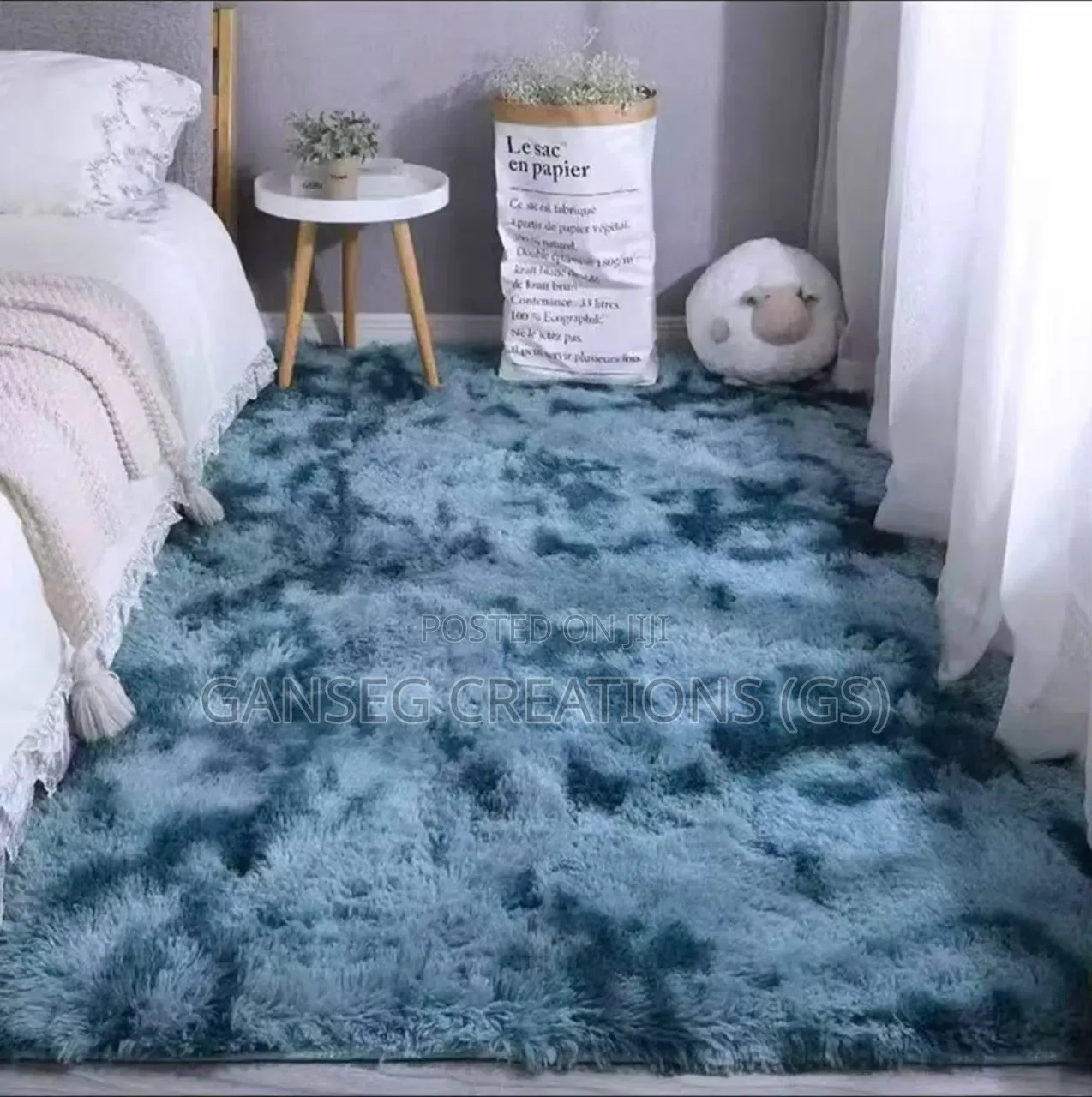 Super Soft Fluffy Shaggy Center Rug(160x230cm)Luxury Livingroom Carpet