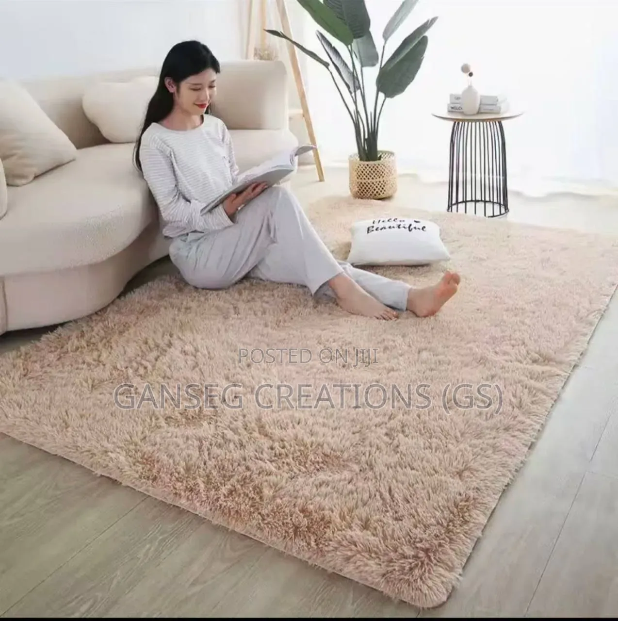 Super Soft Fluffy Shaggy Center Rug(160x230cm)Luxury Livingroom Carpet